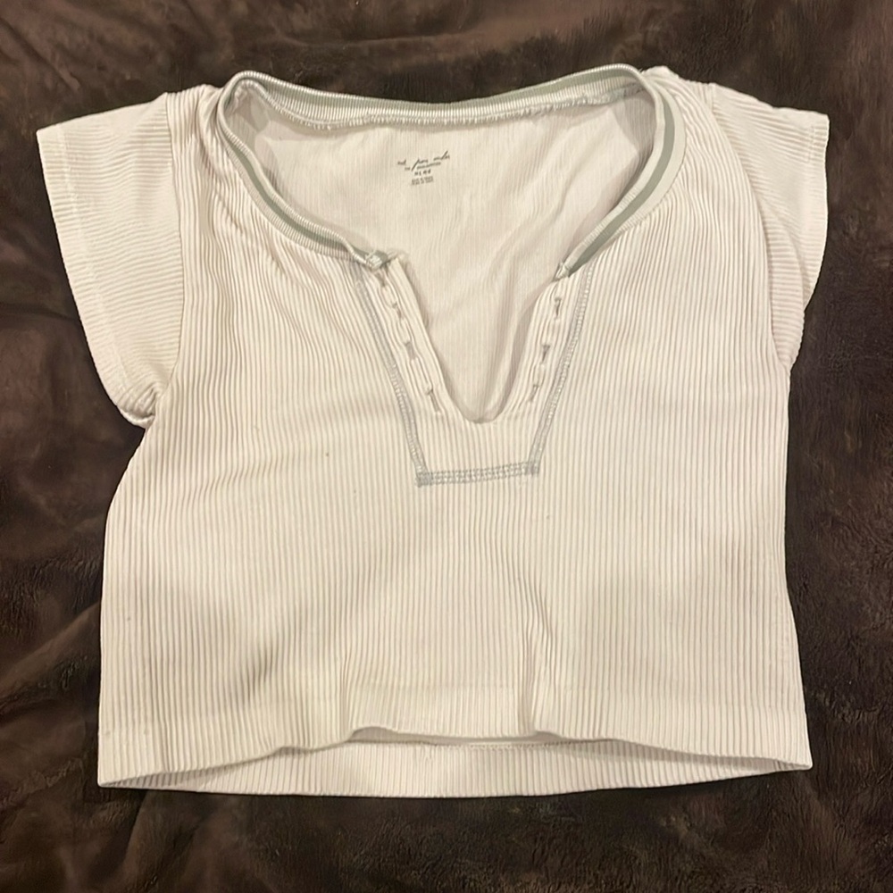 TRENDY- Urban Outfitters out from under cropped t-shirt